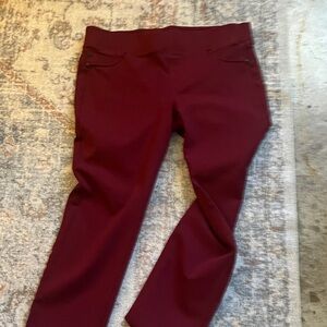 Liverpool Jeans Company Deep Rust Trousers. Stretch pull up pants. Like new